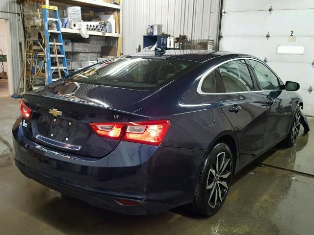 1G1ZE5ST3HF225236 - 2017 CHEVROLET MALIBU LT BLUE photo 4