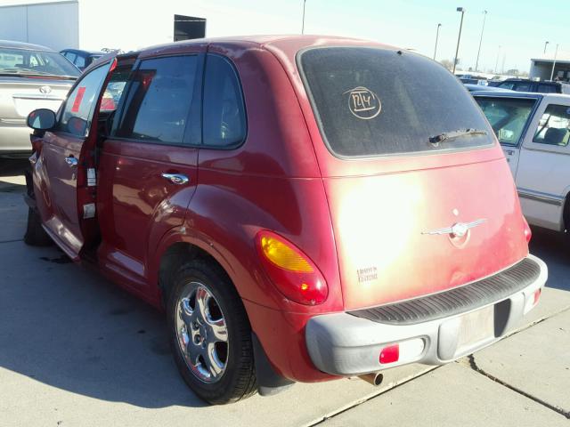 3C8FY4BB41T506703 - 2001 CHRYSLER PT CRUISER RED photo 3