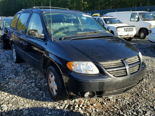 2D4GP44L16R617740 - 2006 DODGE GRAND CARA BLACK photo 1