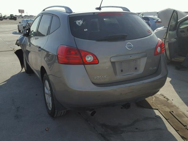 JN8AS58V89W172478 - 2009 NISSAN ROGUE S GRAY photo 3