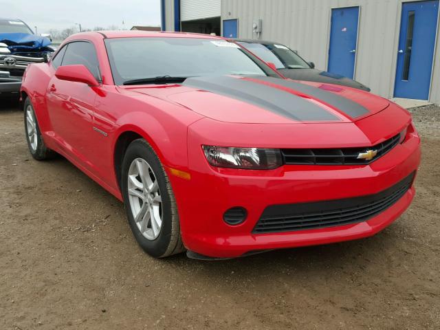 2G1FE1E39E9179892 - 2014 CHEVROLET CAMARO LS RED photo 1