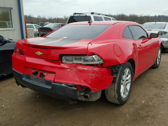 2G1FE1E39E9179892 - 2014 CHEVROLET CAMARO LS RED photo 4