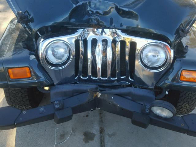 1J4FA44S16P720654 - 2006 JEEP WRANGLER / TEAL photo 9