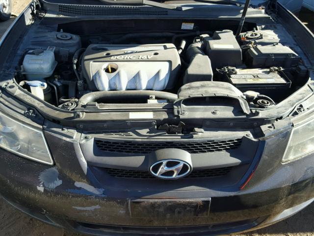 5NPET46C17H217348 - 2007 HYUNDAI SONATA GLS BLUE photo 7