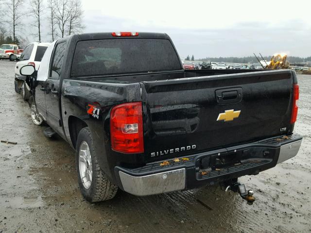 3GCPKTE79CG244942 - 2012 CHEVROLET SILVERADO BLACK photo 3