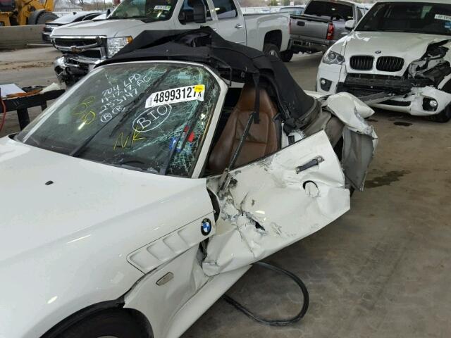 4USCH9348YLG03701 - 2000 BMW Z3 2.3 WHITE photo 9