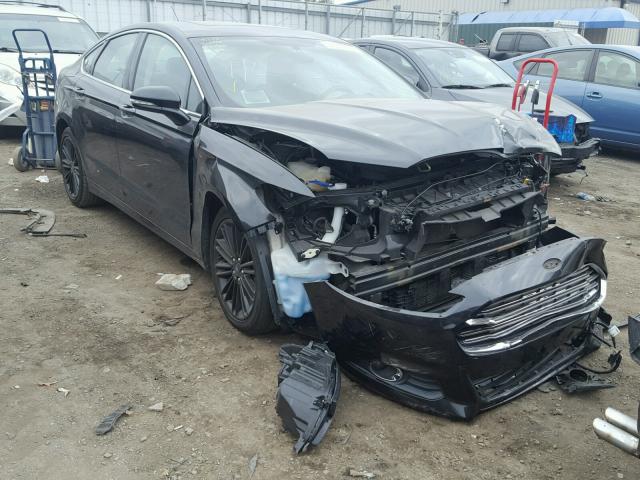 3FA6P0HD3ER230318 - 2014 FORD FUSION SE BLACK photo 1