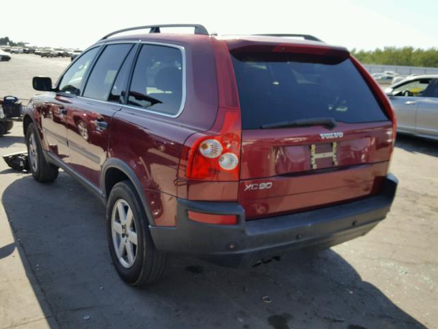 YV1CY592551162984 - 2005 VOLVO XC90 BURGUNDY photo 3