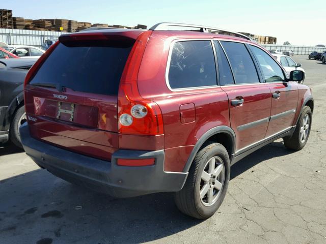 YV1CY592551162984 - 2005 VOLVO XC90 BURGUNDY photo 4
