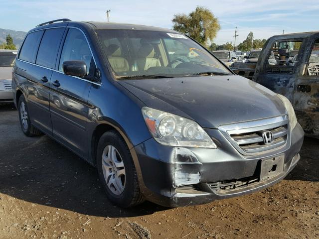 5FNRL38686B421189 - 2006 HONDA ODYSSEY EX GRAY photo 1