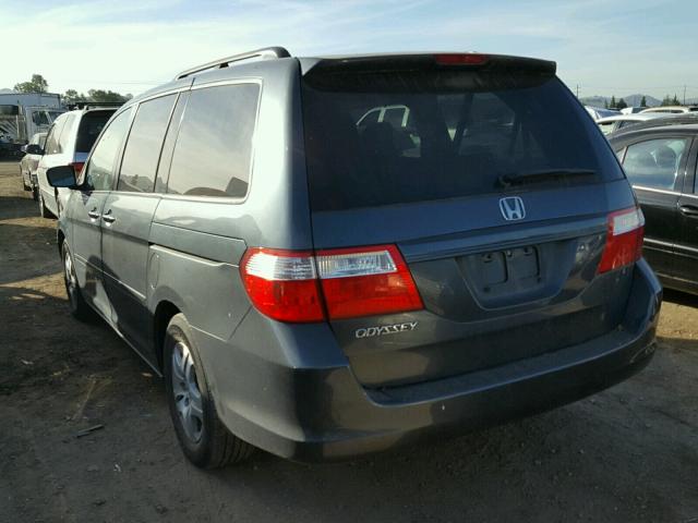 5FNRL38686B421189 - 2006 HONDA ODYSSEY EX GRAY photo 3