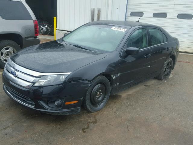 3FAHP0HA7BR237122 - 2011 FORD FUSION SE BLACK photo 2