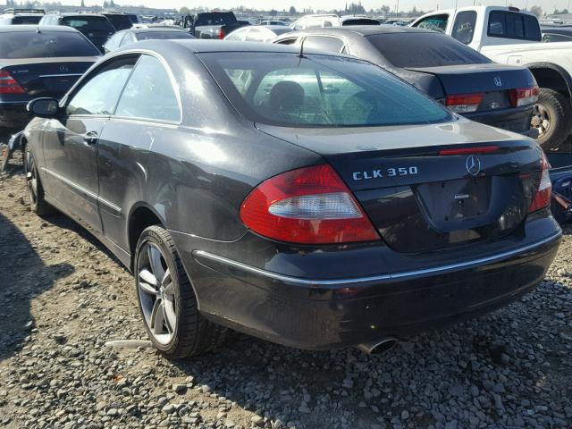 WDBTJ56J86F175821 - 2006 MERCEDES-BENZ CLK 350 BLACK photo 3