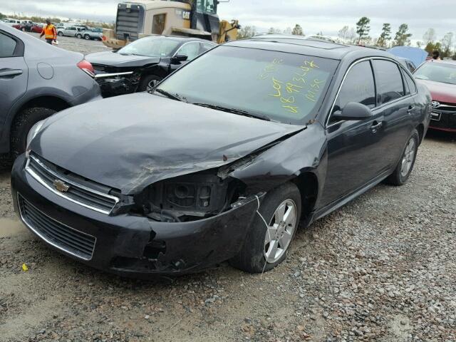 2G1WB5EKXA1107812 - 2010 CHEVROLET IMPALA LT BLACK photo 2