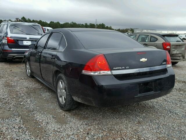 2G1WB5EKXA1107812 - 2010 CHEVROLET IMPALA LT BLACK photo 3