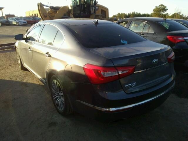 KNALN4D76E5166849 - 2014 KIA CADENZA PR GRAY photo 3