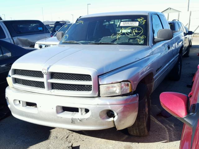 3B7HC13Y21G741880 - 2001 DODGE RAM 1500 GRAY photo 2