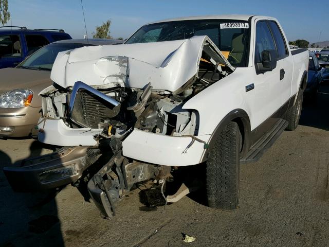 1FTPX14595KC84102 - 2005 FORD F150 WHITE photo 2