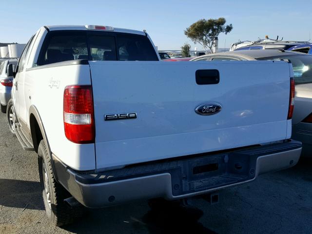 1FTPX14595KC84102 - 2005 FORD F150 WHITE photo 3