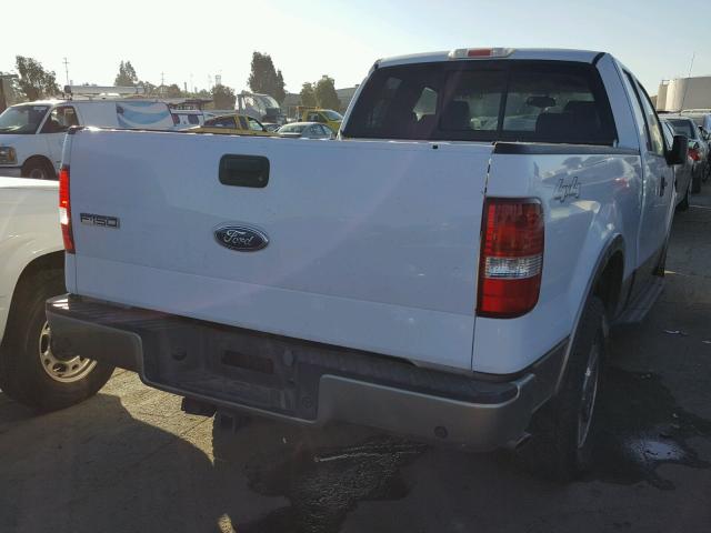 1FTPX14595KC84102 - 2005 FORD F150 WHITE photo 4