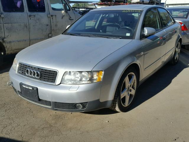 WAULC68E43A193417 - 2003 AUDI A4 1.8T QU SILVER photo 2