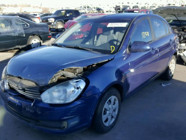 KMHCN46C18U241458 - 2008 HYUNDAI ACCENT GLS BLUE photo 2