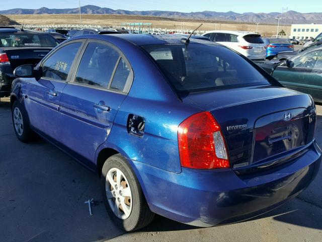 KMHCN46C18U241458 - 2008 HYUNDAI ACCENT GLS BLUE photo 3