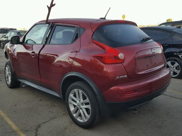 JN8AF5MR1ET354399 - 2014 NISSAN JUKE S RED photo 3