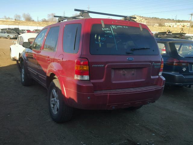 1FMCU59H67KB60532 - 2007 FORD ESCAPE HEV RED photo 3