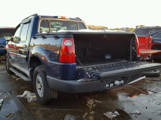 1FMZU67K85UA30493 - 2005 FORD EXPLORER S BLUE photo 3