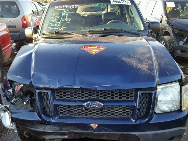 1FMZU67K85UA30493 - 2005 FORD EXPLORER S BLUE photo 7