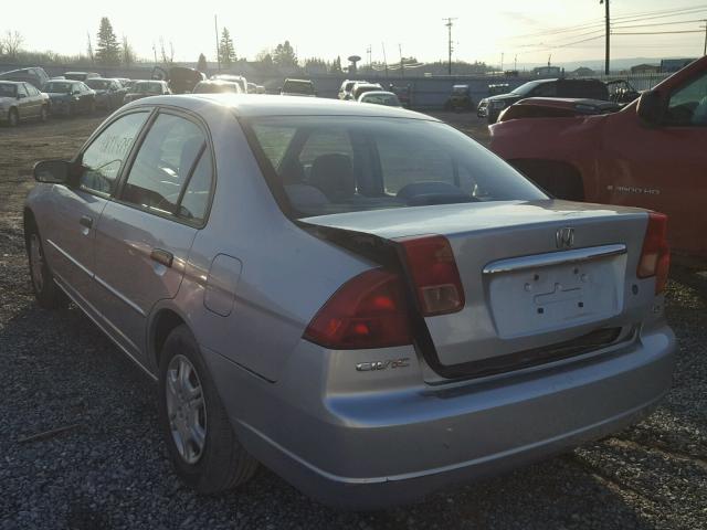 2HGES16531H586670 - 2001 HONDA CIVIC LX SILVER photo 3