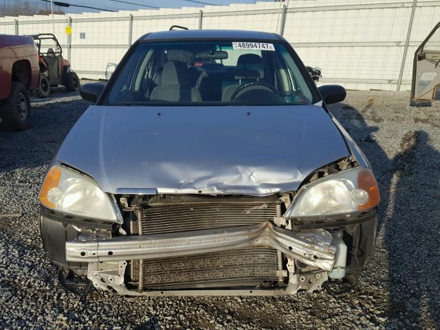 2HGES16531H586670 - 2001 HONDA CIVIC LX SILVER photo 9