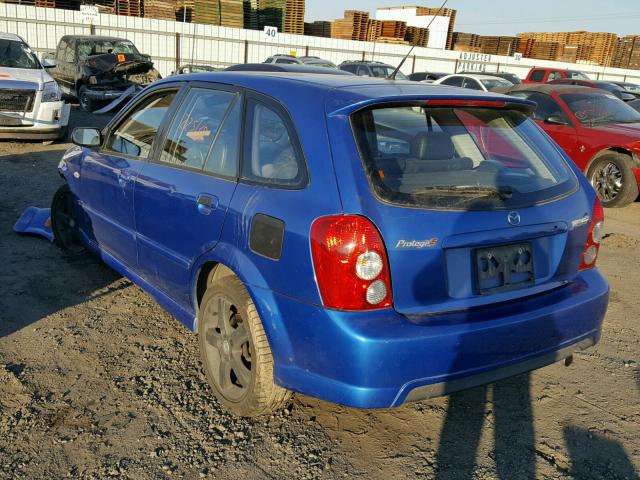 JM1BJ245231147426 - 2003 MAZDA PROTEGE PR BLUE photo 3