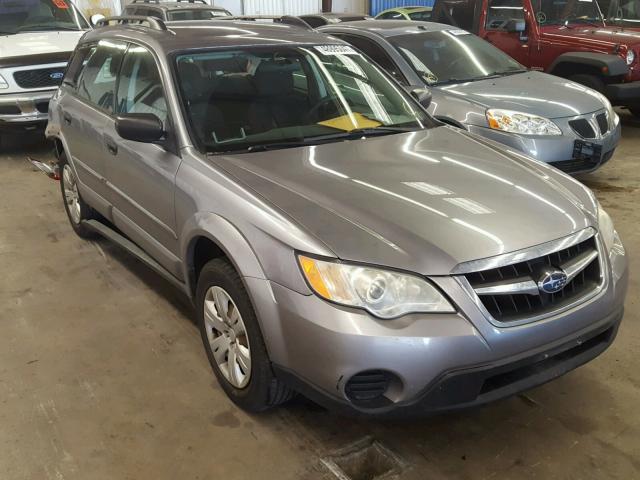 4S4BP60C887360391 - 2008 SUBARU OUTBACK SILVER photo 1