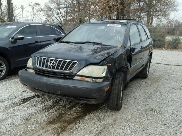 JTJHF10U430293980 - 2003 LEXUS RX 300 BLACK photo 2