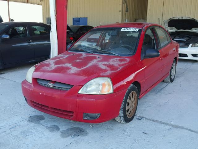 KNADC125436254462 - 2003 KIA RIO RED photo 2