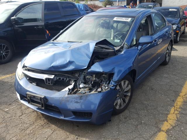 19XFA16939E008780 - 2009 HONDA CIVIC EXL 蓝色 照片 2