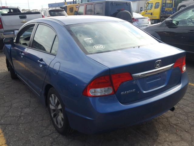 19XFA16939E008780 - 2009 HONDA CIVIC EXL 蓝色 照片 3
