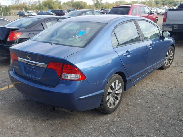 19XFA16939E008780 - 2009 HONDA CIVIC EXL 蓝色 照片 4