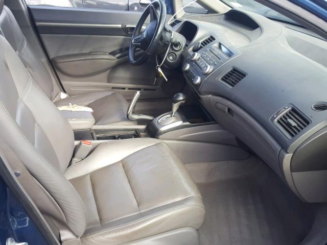 19XFA16939E008780 - 2009 HONDA CIVIC EXL 蓝色 照片 5