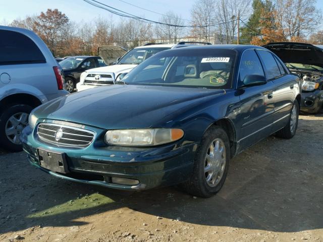 2G4WB52K2X1448881 - 1999 BUICK REGAL LS GREEN photo 2