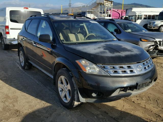 JN8AZ08T15W327654 - 2005 NISSAN MURANO SL BLACK photo 1