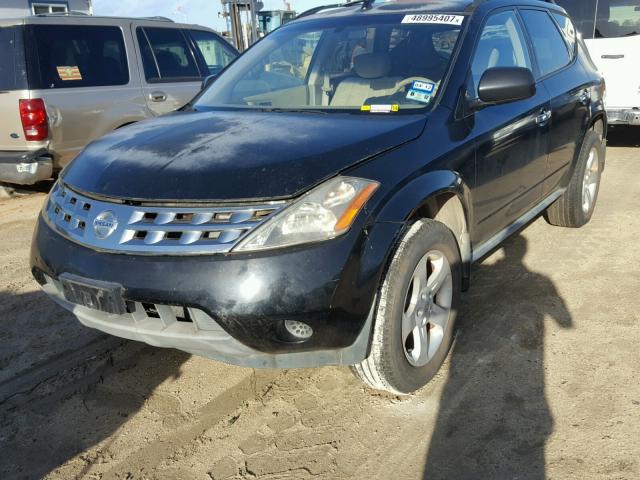 JN8AZ08T15W327654 - 2005 NISSAN MURANO SL BLACK photo 2