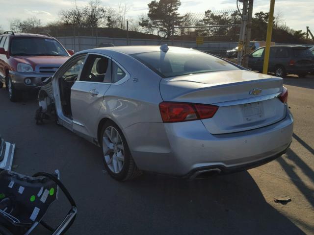 2G1155S38E9101755 - 2014 CHEVROLET IMPALA LTZ SILVER photo 3