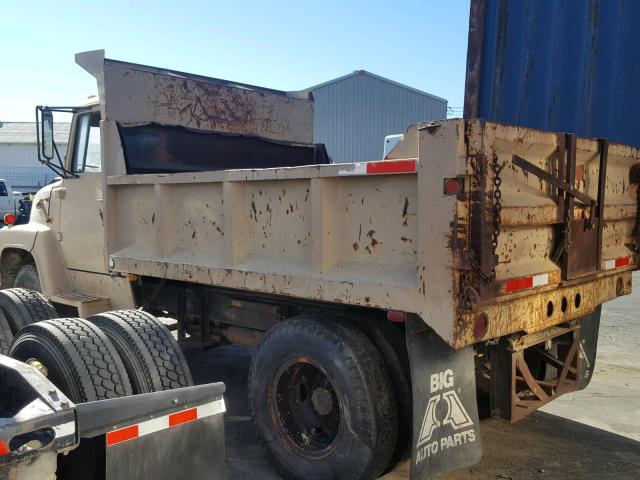 N76WVX89709 - 1977 FORD DUMP TRUCK BROWN photo 3