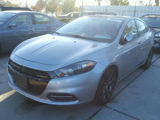 1C3CDFAA2FD311060 - 2015 DODGE DART SE SILVER photo 2