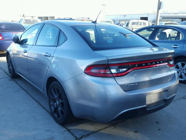 1C3CDFAA2FD311060 - 2015 DODGE DART SE SILVER photo 3