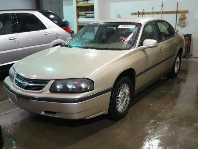 2G1WF55E9Y9357522 - 2000 CHEVROLET IMPALA GOLD photo 2