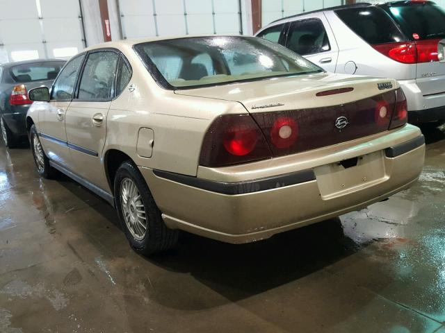 2G1WF55E9Y9357522 - 2000 CHEVROLET IMPALA GOLD photo 3